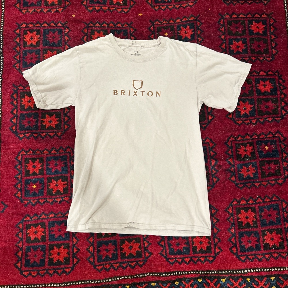 Tan Brixton short sleeve tee
